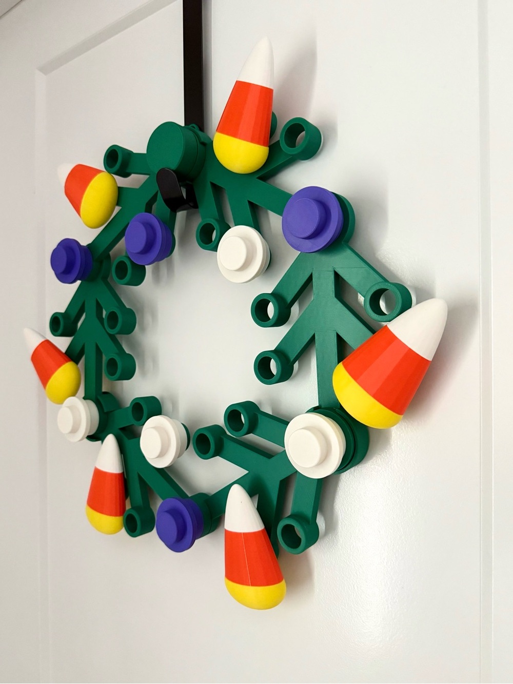 Lego inspired Halloween wreath brick wreath
